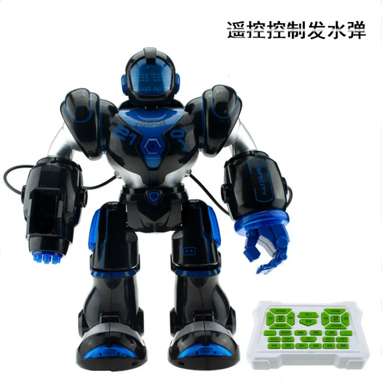

Heng Kong Remote Control Smart Cops Robot Children'S Educational Toy Music Dancing Robot Emission Water
