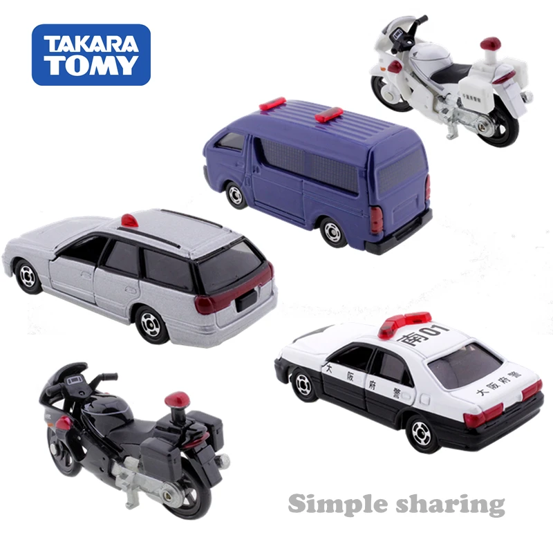 Takara tomy tomica полицейский Мотоцикл модель комплект литой миниатюрный автомобиль
