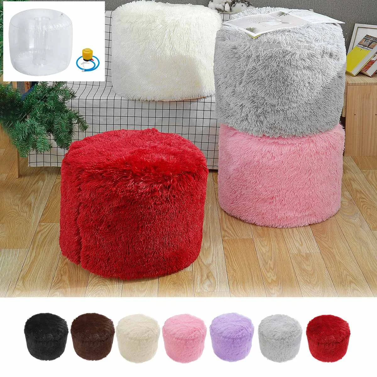 Nordic Style Children's Small Stool Polyester Fabric Soft and Lint-Free Home Children's Sofa Small Chair Modern Fashion Stool