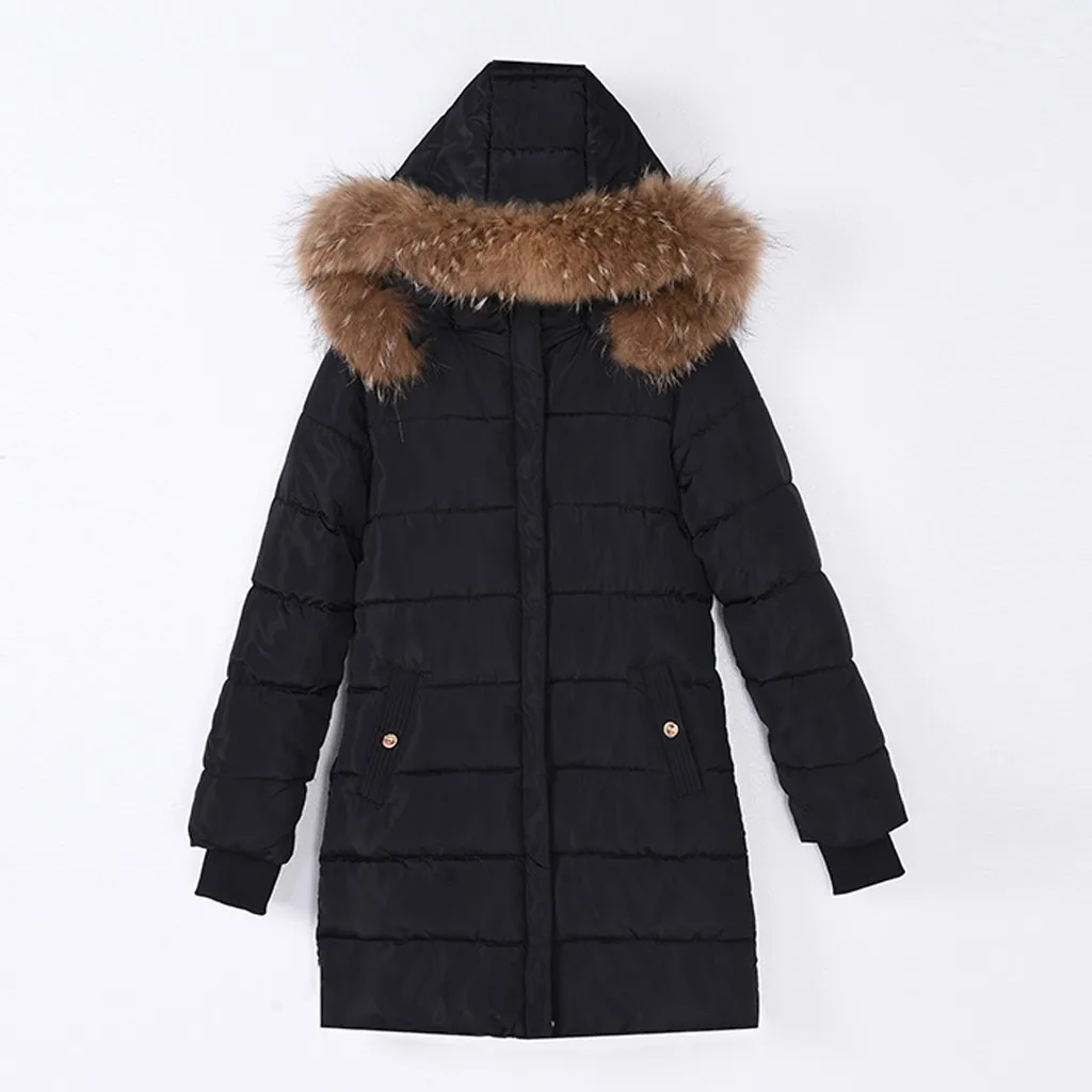 HSU/Новинка, женское длинное пальто, осенне-зимняя теплая бархатная утепленная верхняя одежда, куртки с хлопковой подкладкой, пальто с капюшоном и карманами на пуговицах, куртка женс