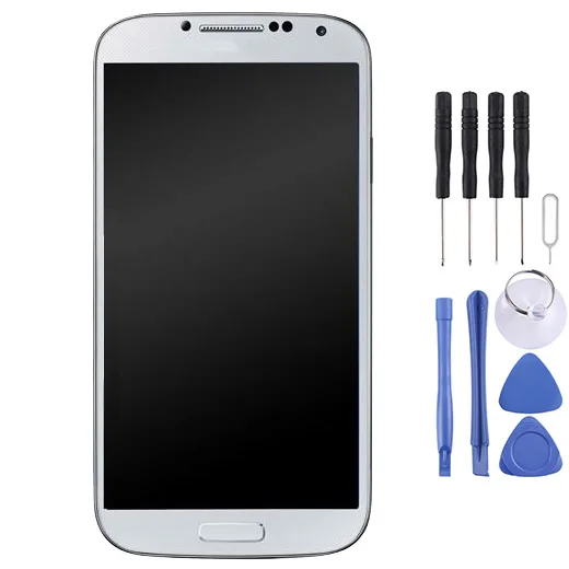AAA+++ ЖК-дисплей+ сенсорная панель с рамкой для Galaxy S4/i9505