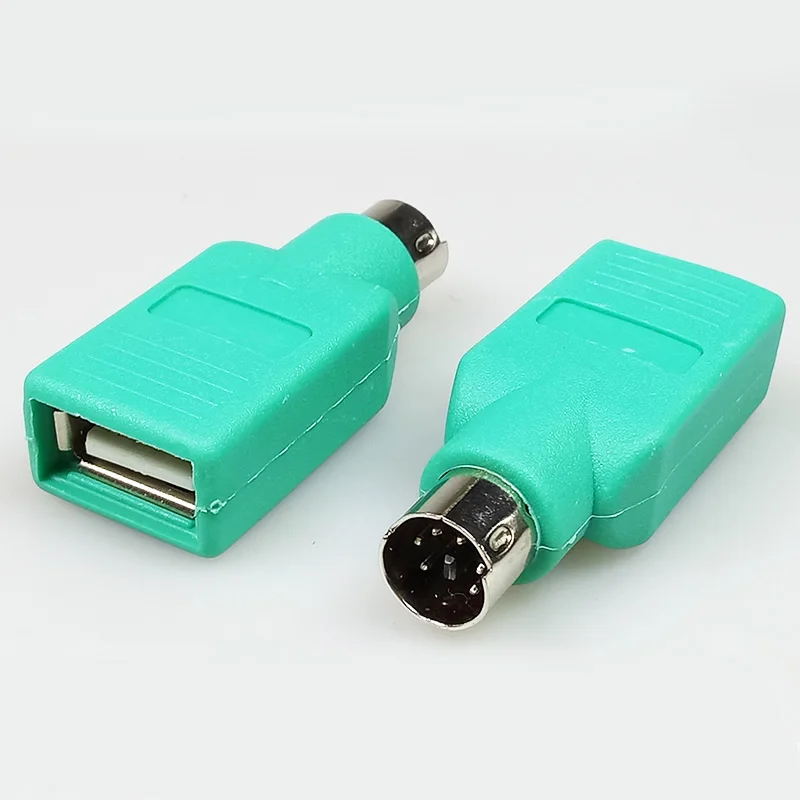 100 шт./лот USB гнездо до 6 контактов Mini DIN штекер PS2 адаптер клавиатура мышь