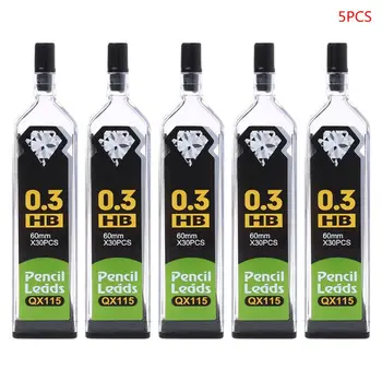 

5pcs 0.3/0.5/0.7/0.9mm HB 2B Refill Lead For Automatic Mechanical Pencils School Office Supplies X6HB