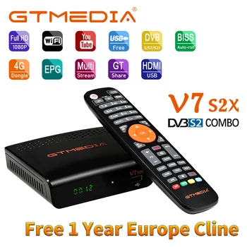 

Newest GTMEDIA V7 S2X Satellite Receiver DVB-S S2S2X VCM ACM Memory 1G Bit RAM Upgrade from Freesat V7S HD No App Included