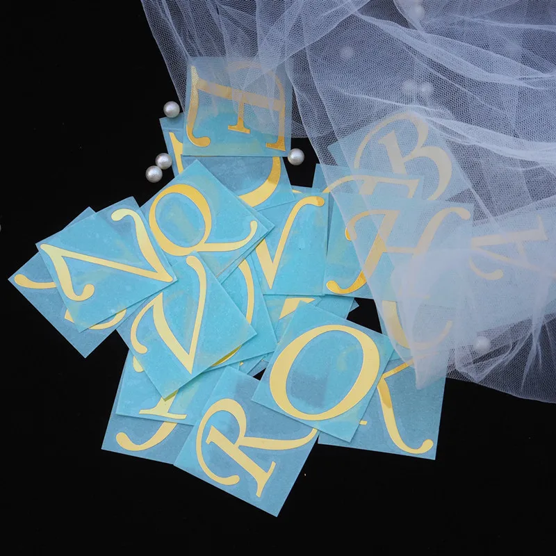 Letters Crafts Stickers Resin Stickers Initials Stickers Resin