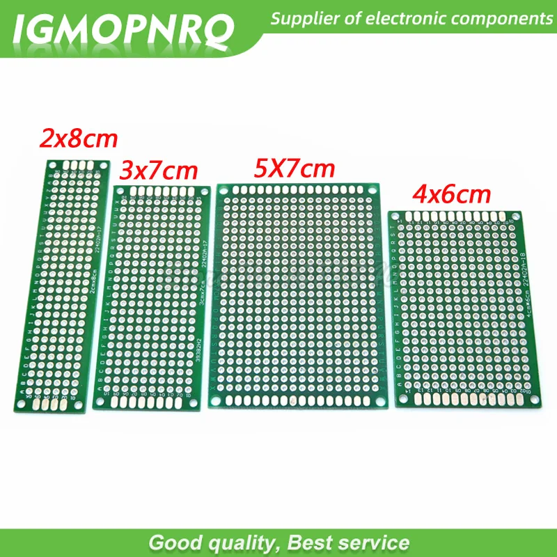 4 шт. 5x7 4x6 3x7 2x8 см 5*7 4*6 3*7 2*8 двухсторонний медный Прототип pcb универсальная плата пещерная пластина печатная плата