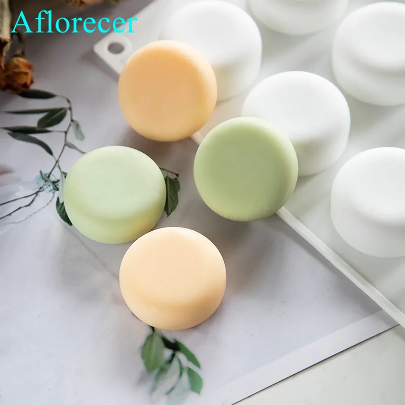 Round Food Grade Silicone Mold Hand-made Soap Silicone Mold High Temperature Resistant Easy Release soap Making Supplies silicone mold,soap molds