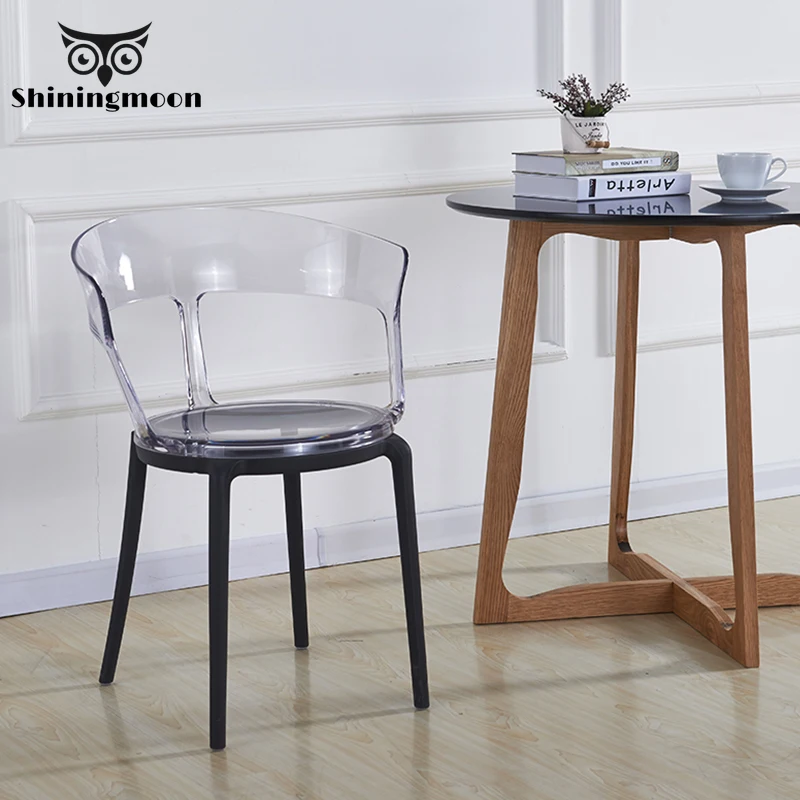 

PC Clear Chair Plastic Dining Chairs Restaurant Suitable for Modern Office Home Bedroom Single Person Design Chair furniture