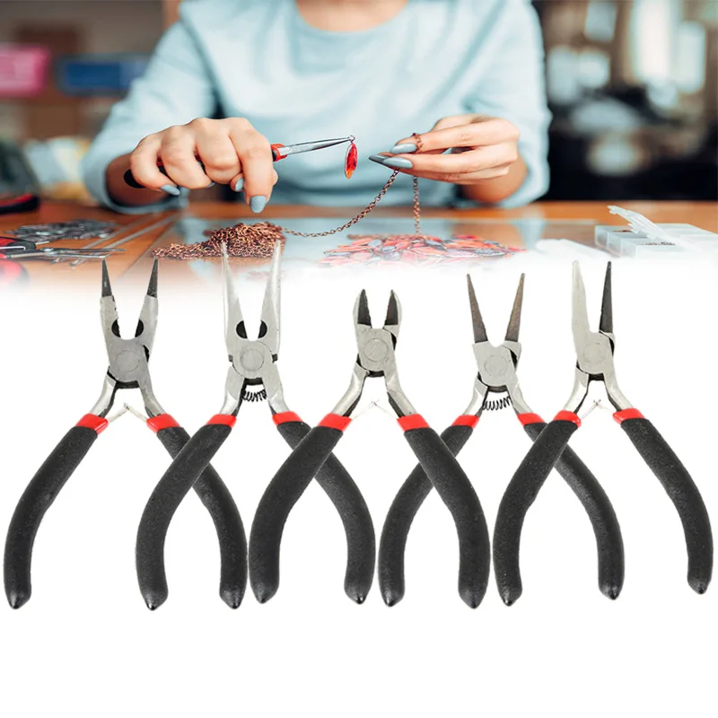 

WIWI 5 pcs/set Stainless Steel DIY Jewelry Pliers Tools Sets For Jewelry Making DIY Earrings Bracelets Jewelry Tools Wholesale
