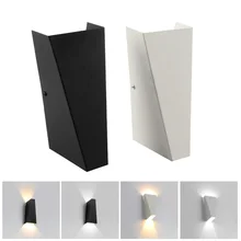 10 Вт светодиодный настенный светильник IP65 водонепроницаемый внутренний и изделия из кованного железа, предназначенные для использования на улице настенный светильник поверхностного монтажа куб светодиодный светильник для сада