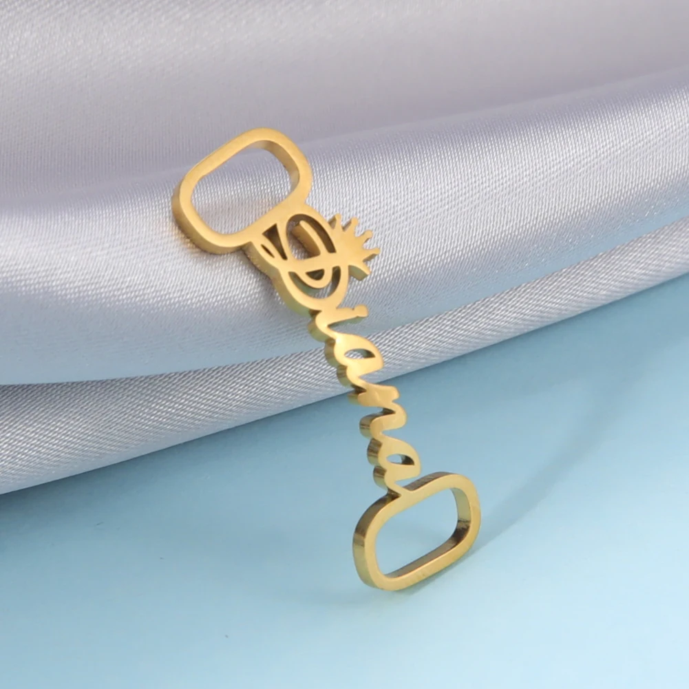Lemegeton Custom Name Schuh Schnalle Personalisierte Edelstahl Schnürsenkel Schnalle Turnschuhe Tag Für Frauen Männer Familie Schmuck Geschenk – Detail 9