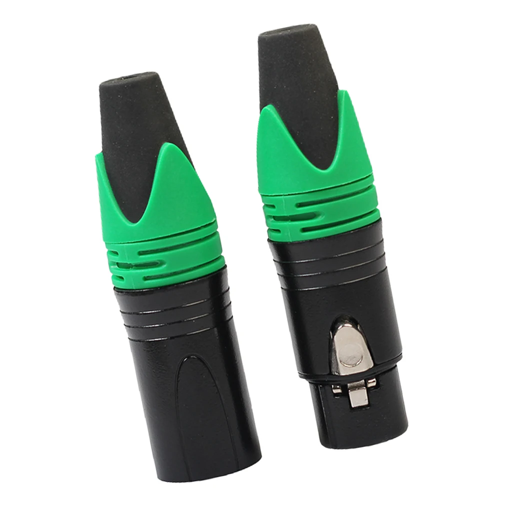 1 pair XLR 3 Pin Male & Female MIC Snake Plug Audio Microphone Cable Connector