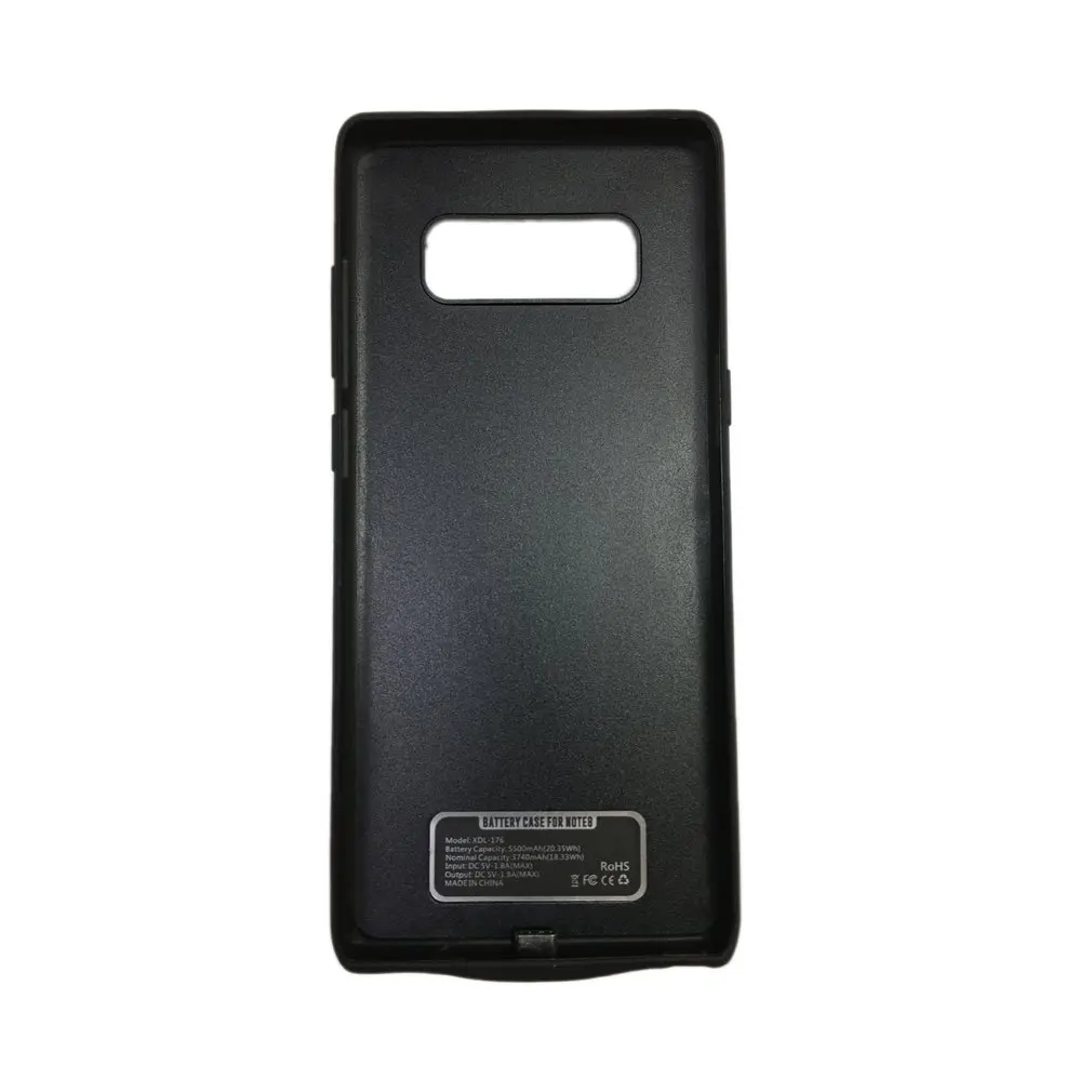 

Portable Power Bank For Samsung Note 8 Rechargeable External Charging Case ABS TPU 5500mAh Large Capacity Phone Backup Battery