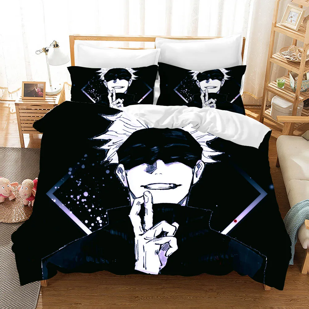 

Jujutsu Kaisen Bedding Set Japan Famous Anime Duvet Cover Sets Comforter Bed Linen Twin Queen King Single Size Dropshipping Gift