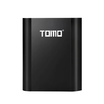 

TOMO S4 18650 Li-Ion Battery Charger 3 Input Case 5V 2A Output Power Bank External USB Charger with Intelligent LCD Display for