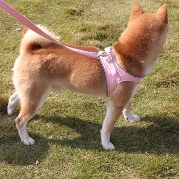 

Dog Walking Chest Strap Lightweight Velvet Harness For Small Medium Dogs Reflective Walking Vest