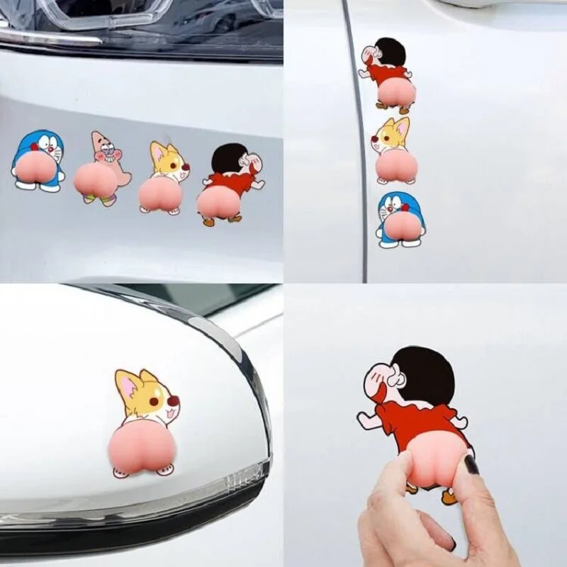 Car anti-collision strip side door anti-scratch car sticker rear-view mirror decoration rubber strip door protector stripSticker
