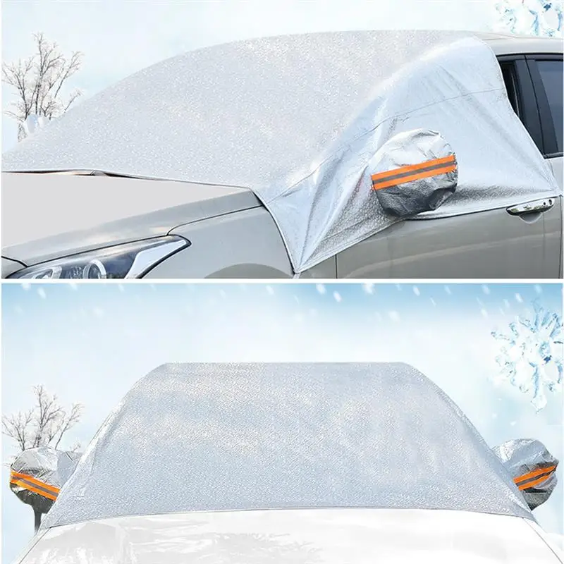 95X140 см автомобильный чехол на ветровое стекло, защита от солнца, снега, льда, солнца, защита от пыли, защита от заморозки, зимний автомобиль, полная Защита, Чехол на ветровое стекло