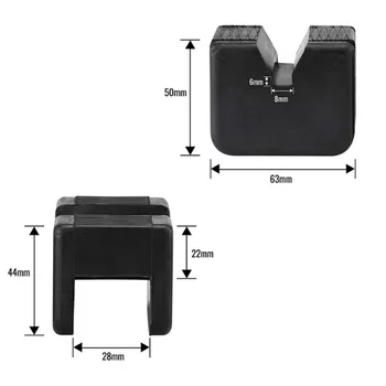 

Wear-resistant Jack Pad 4Pcs Black Rubber For Torin Big Red T43002 Replacement