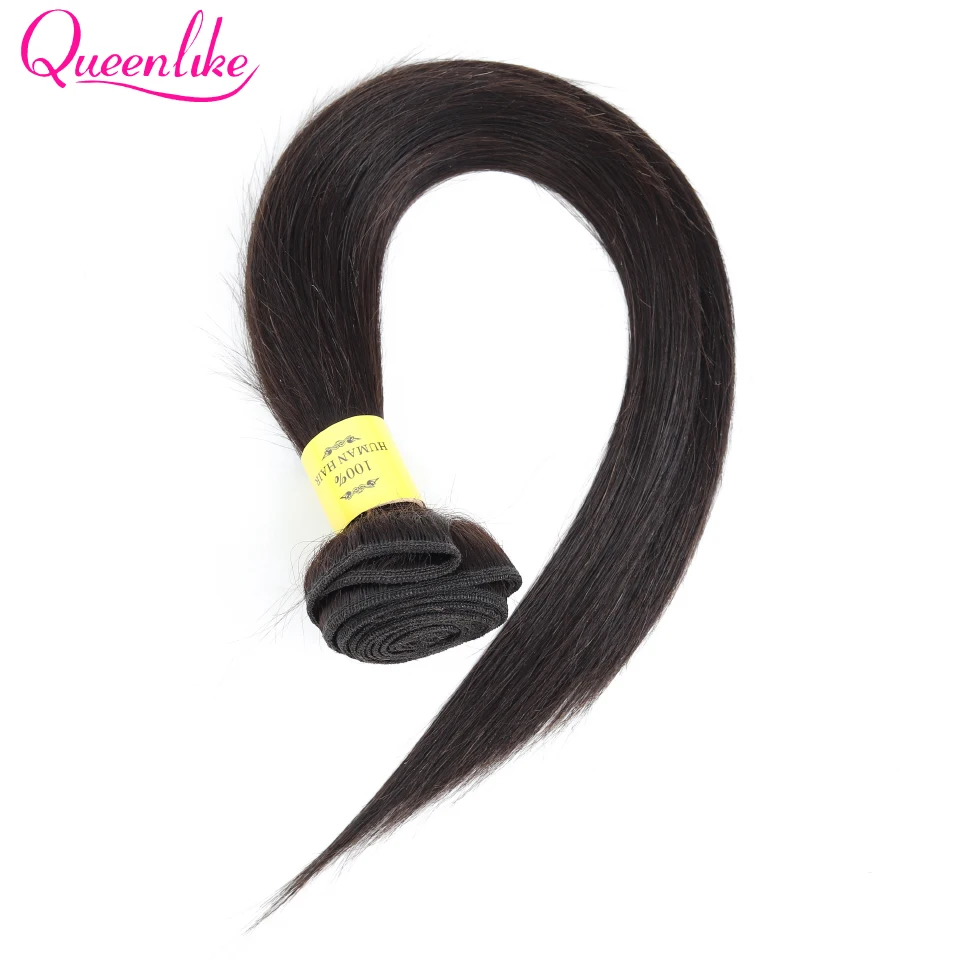 Queenlike прямые бразильские пучки волос с 2x6 Ким Кардашьян закрытие не Реми 4 шт человеческие волосы пучки с закрытием