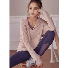 CretKoav, осень, зима, новинка, половина молнии, с капюшоном, куртка для бега, женская, длинный рукав, Толстая Толстовка, женская, для спортзала, йоги, спортивная куртка