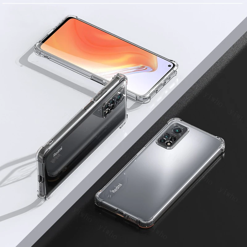 Dedux Coque Pour Xiaomi Mi 10T(10T Pro) 5G, Etui Dégradé De Couleur Verre Trempé Back Coque Souple Silicone TPU Case Cover Protection Antichoc Housse (Vert