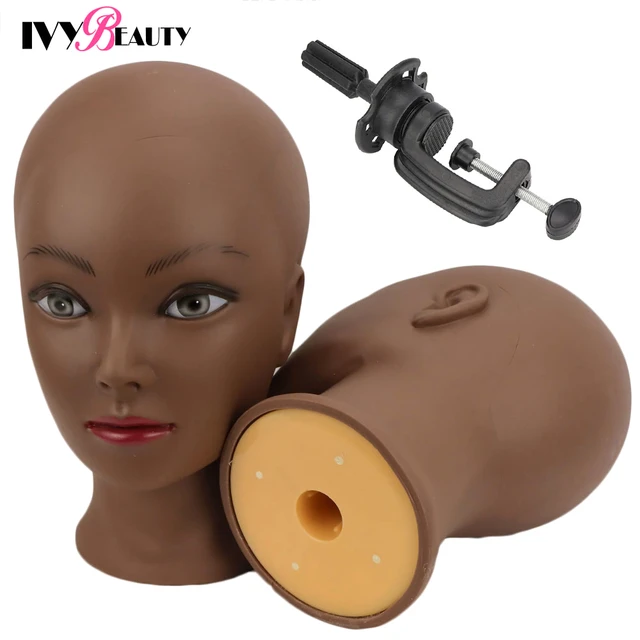 Bald Mannequin Head With Clamp Female Mannequin Head For Wig Making Hat  Display Cosmetology Manikin Head