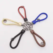 Вольфрамовый стальной брелок для ключей на цепочке женские автомобильные брелоки полностью ручной работы плетеный кожаный канат брелоки для пар кулон настраиваемый