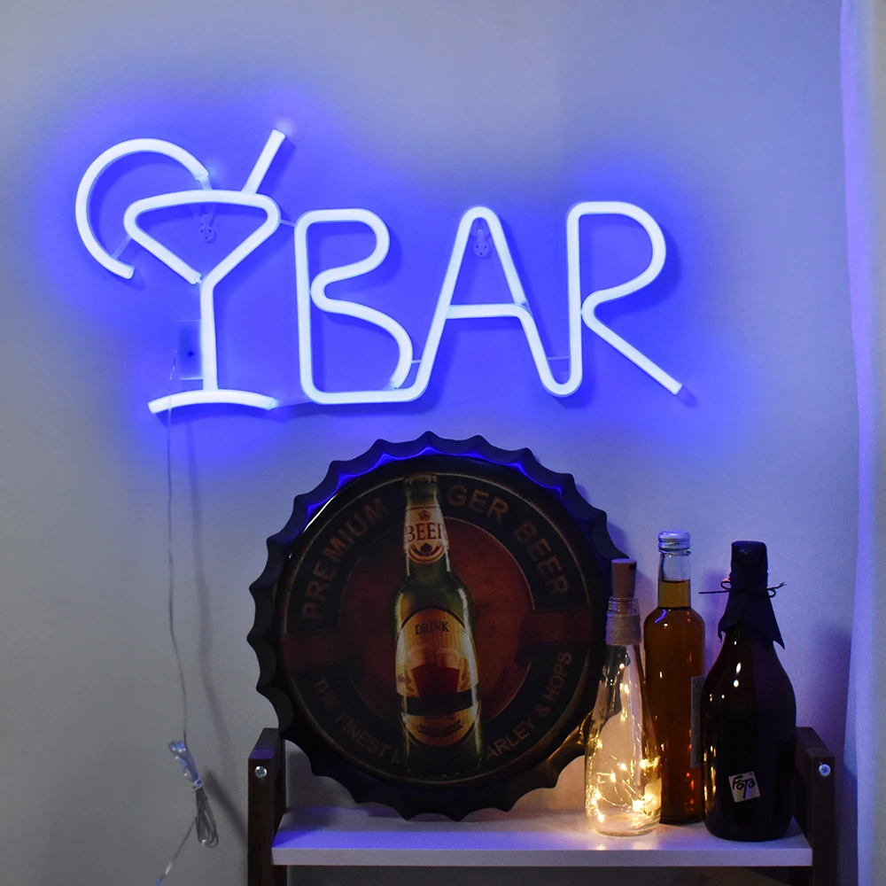 bar decoração com controle remoto para casa pub festa