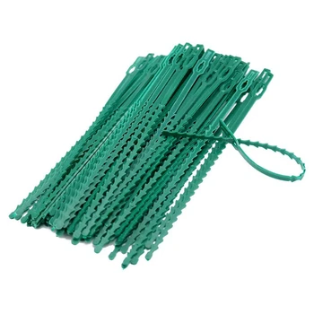 

200Pcs Adjustable Plastic Plant Cable Ties Reusable Cable Ties for Garden Tree Climbing Support