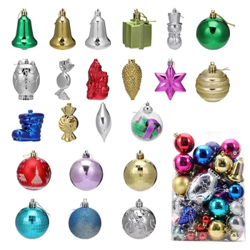 

1 Box Christmas Balls Hanging Balls Colorful Balls Small Ornaments