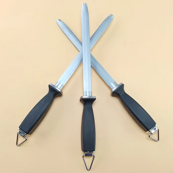 

1PC Knife Sharpener Handheld Professional chef Carbon Steel Sharpening Rod Chefs Plastic Handle Kitchen Sharpening Tools musat