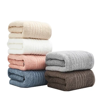 

Bath towels all-cotton adult boys and girls extra-large thick towels three-piece household soft suction