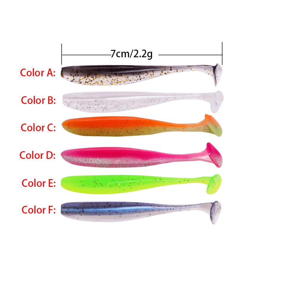 Mycena  5 or 10pcs/lot easy shinner soft lure 7cm/9cm/12cm  silicon bait  shad lure fishing soft bait Fishing tackle for fishing 2