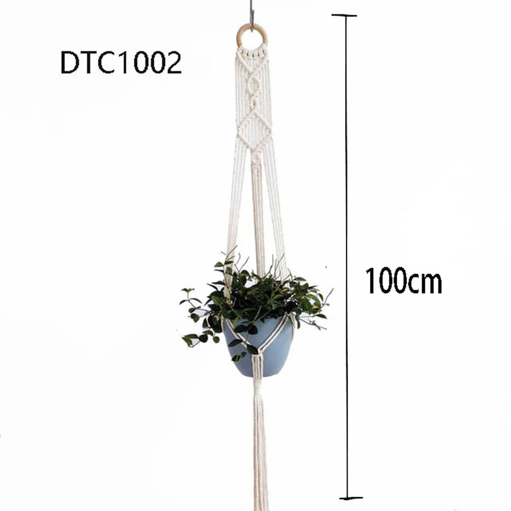 Handmade macrame plant hanger plant  holder pot hanger pot tray for wall decoration balcony flower pot  hanger