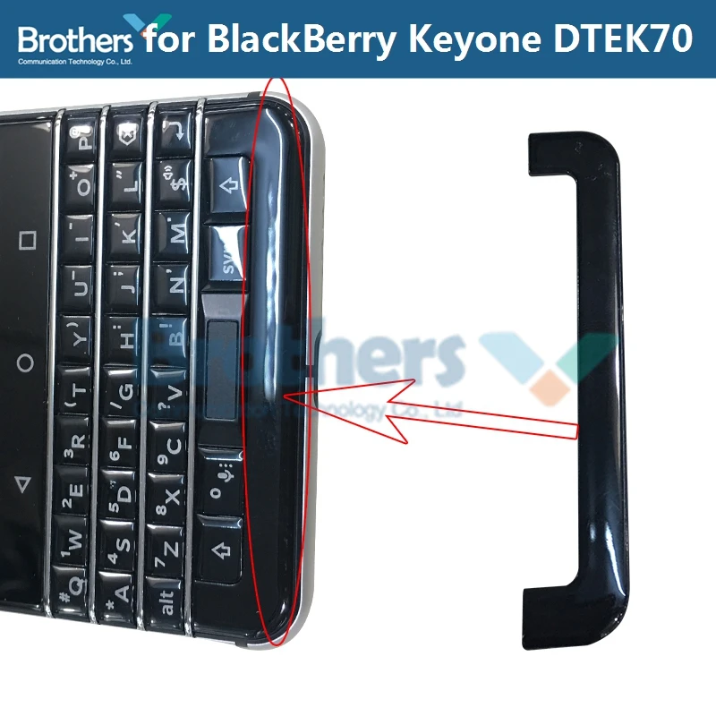 Для BlackBerry KEYone DTEK70 DTEK 70 задняя крышка батарейного отсека Корпус хлопья верхняя часть вверх Нижняя крышка задняя крышка Замена телефона