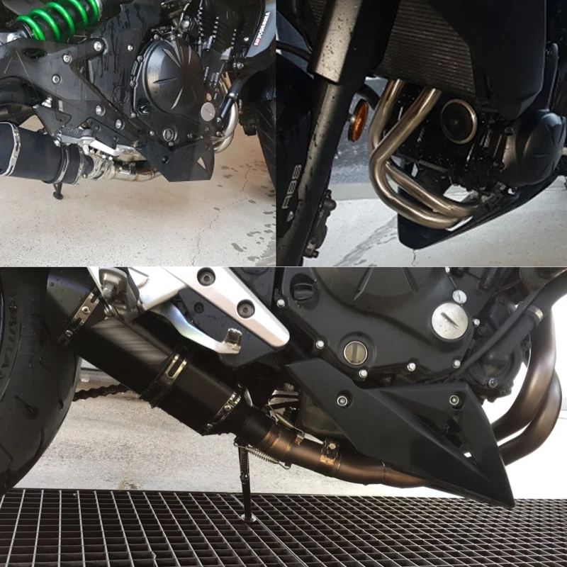 Глушитель выхлопной трубы мотоцикла с соединительной трубой для Kawasaki ER6N ER6F 2012 до Ninja 650 ER6N ER6F Escape Slip-on