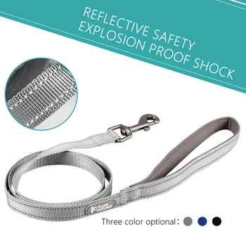 

1.2M Nylon Reflective Dog Leash For Small Medium Large Dog Outdoor Running Walking Training Safe Pet Rope Collar Harness Leash
