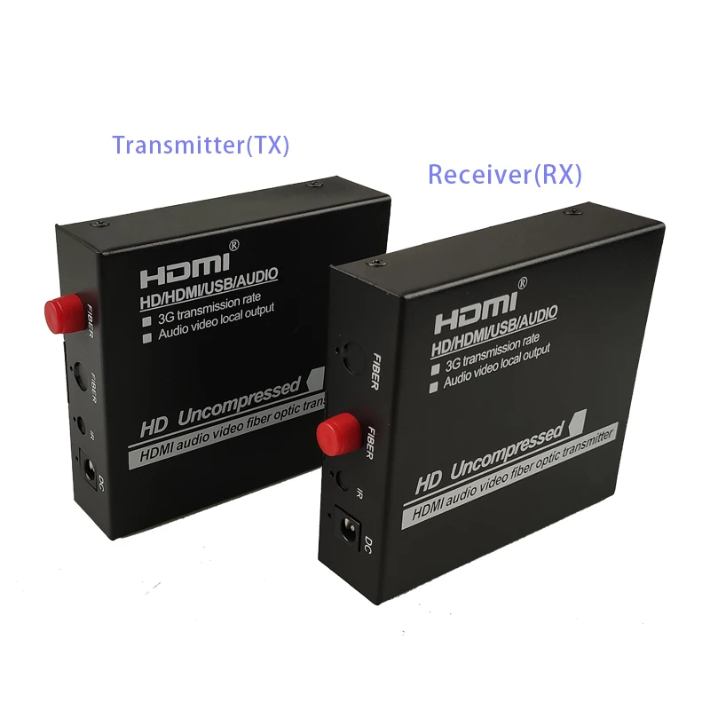 HDMI через оптоволоконный преобразователь Extender Без потерь, без задержки передача сигналов HDMI с поддержкой 1080P / 60Hz 1080i / 60Hz