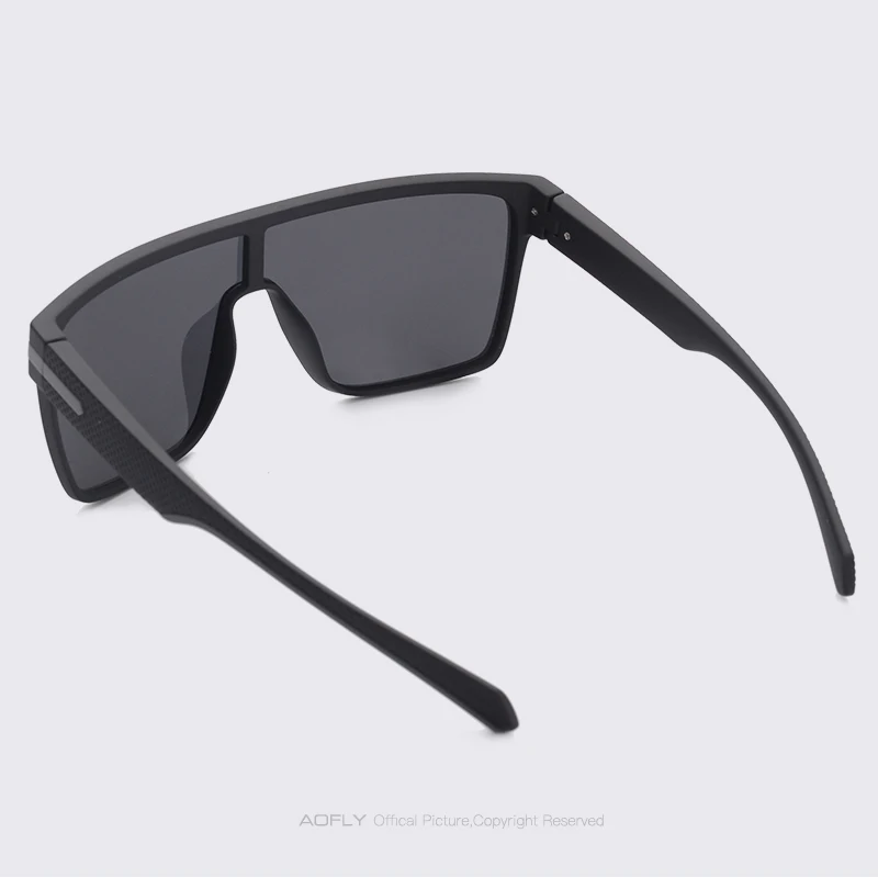 AOFLY Brand Polarized Sunglasses Men Fashion Oversized Flexible Frame Square Male Sun Glasses For Driving Goggle zonnebril heren