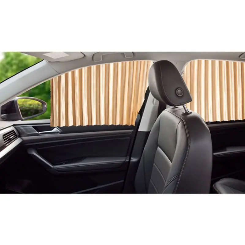 

2/4pcs Aluminum Alloy Elastic Car Side Window Sunshade Curtains Auto Windows Curtain Sun Visor Blinds Cover car-styling