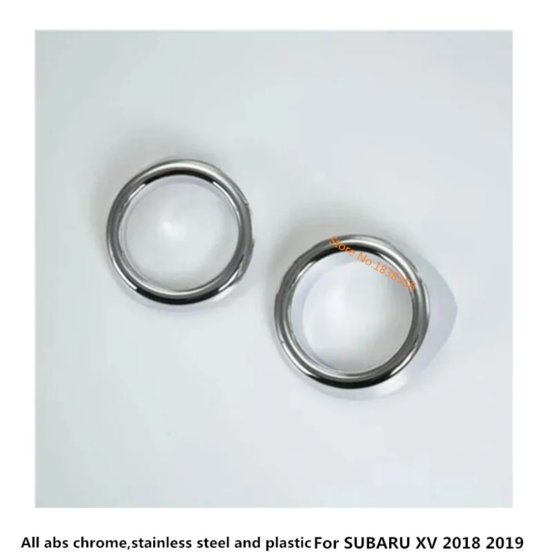 Автостайлинг кузова передняя противотуманная фара рамка стикер Стайлинг ABS Хромированная Накладка для автомобиля 2 шт для SUBARU XV