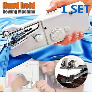 

Portable Handheld Sewing Machines Kit Stitch Sew Needlework Cordless Clothes Fabrics Electric Sewing Machine With 10 Pcs Coils