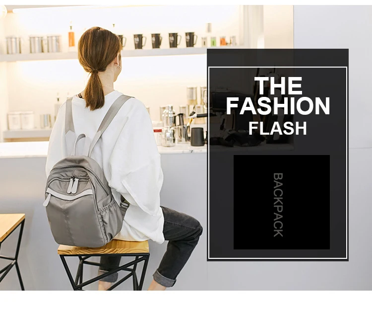 YIFANGZHE [] женский модный рюкзак, высококачественный нейлоновый Водонепроницаемый Школьный рюкзак для девочек с большой вместительностью и многофункциональным карманом