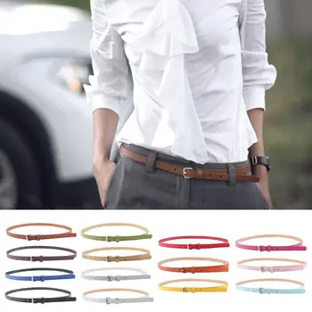 

Cute Adjustable Red Black Pink High Waist Belt Alloy Women Jeans Ladies Wild Belt Skinny Female Jeans Pin Belts Pants Buckl M4C8