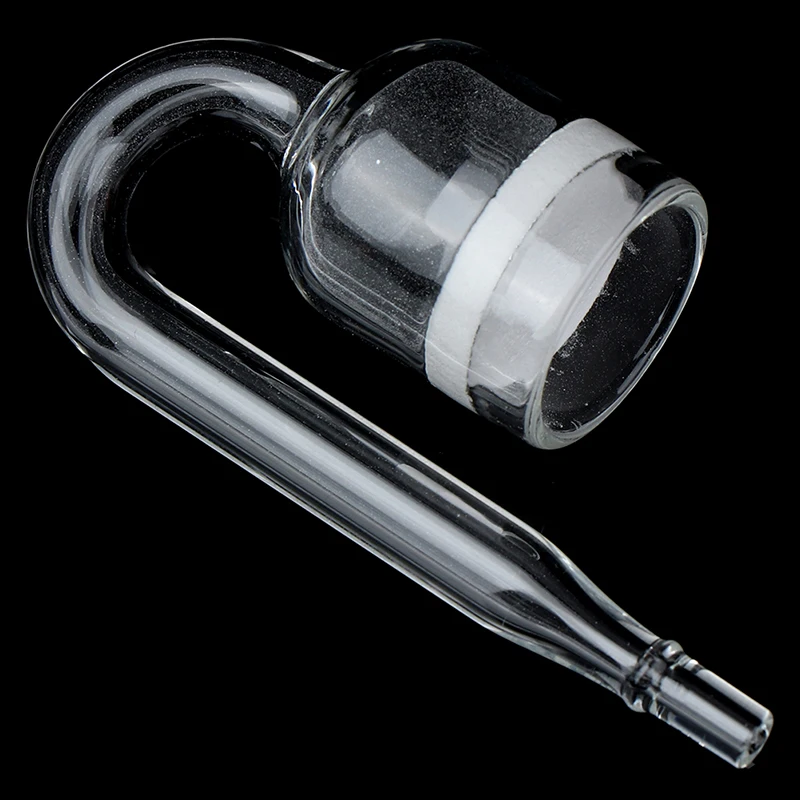 1pcs Aquarium Fish Tank CO2 Diffuser Glass Cup Carbon Dioxide Reactor With Ceramic Disc 6x3x2cm