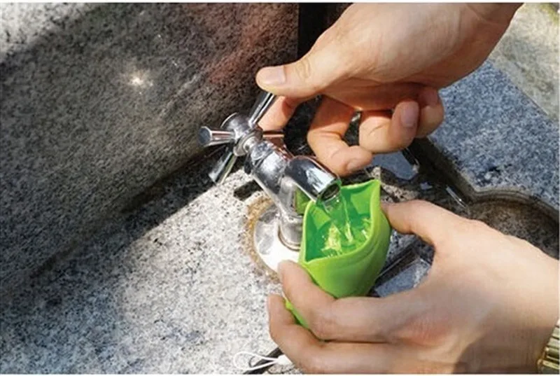 1PC Portable Travel Drinking Cup Silicone Maple Leaf Tooth Brushing Cup Gargle Wash Camping Toothbrush Holder For Toothbrush