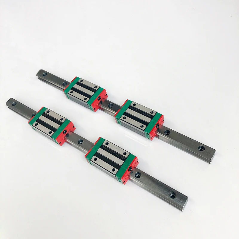 RU Delivery 2pcs HGR15 HGR20 HGR25 HGR30 Linear Rail Guide + 4pcs HGH15CA HGH20CA HGH25CA HGR30CA or HGW15CA HGW20CA CNC part |