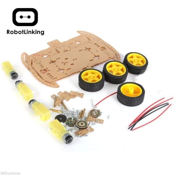 

2020 latest 4 wheel Robot Smart Car Chassis Kits car with Speed Encoder for Arduino toy