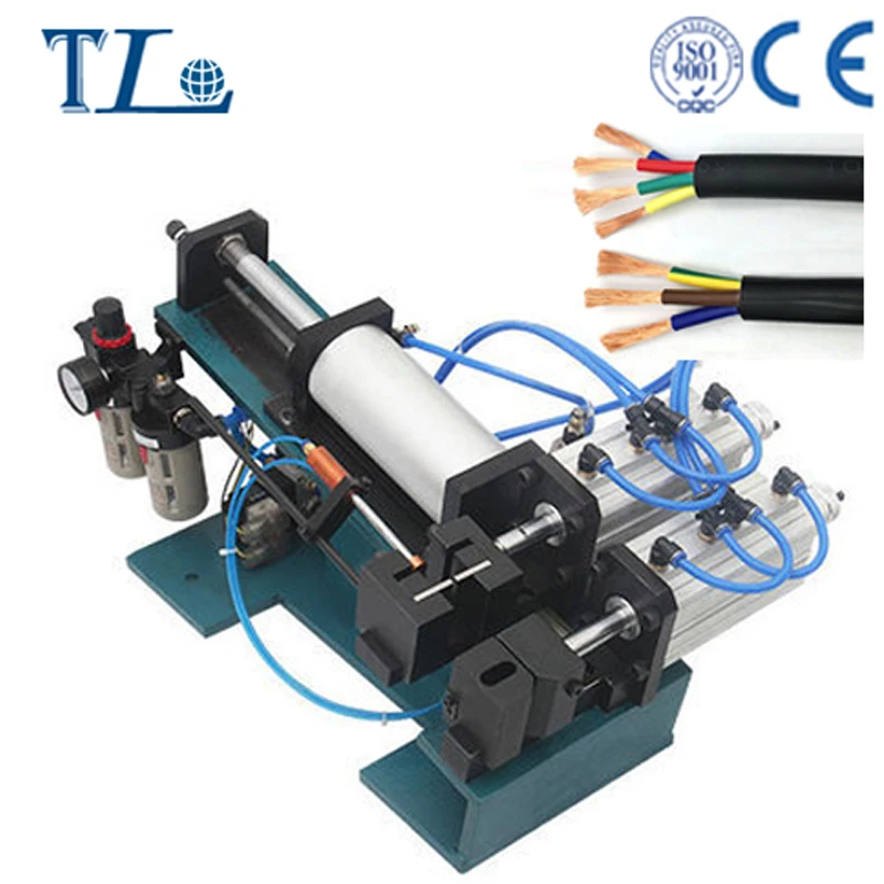 

416 Pneumatic Computer cabel Peeling Machine wire pneumatic peeling gas electric stripping machine